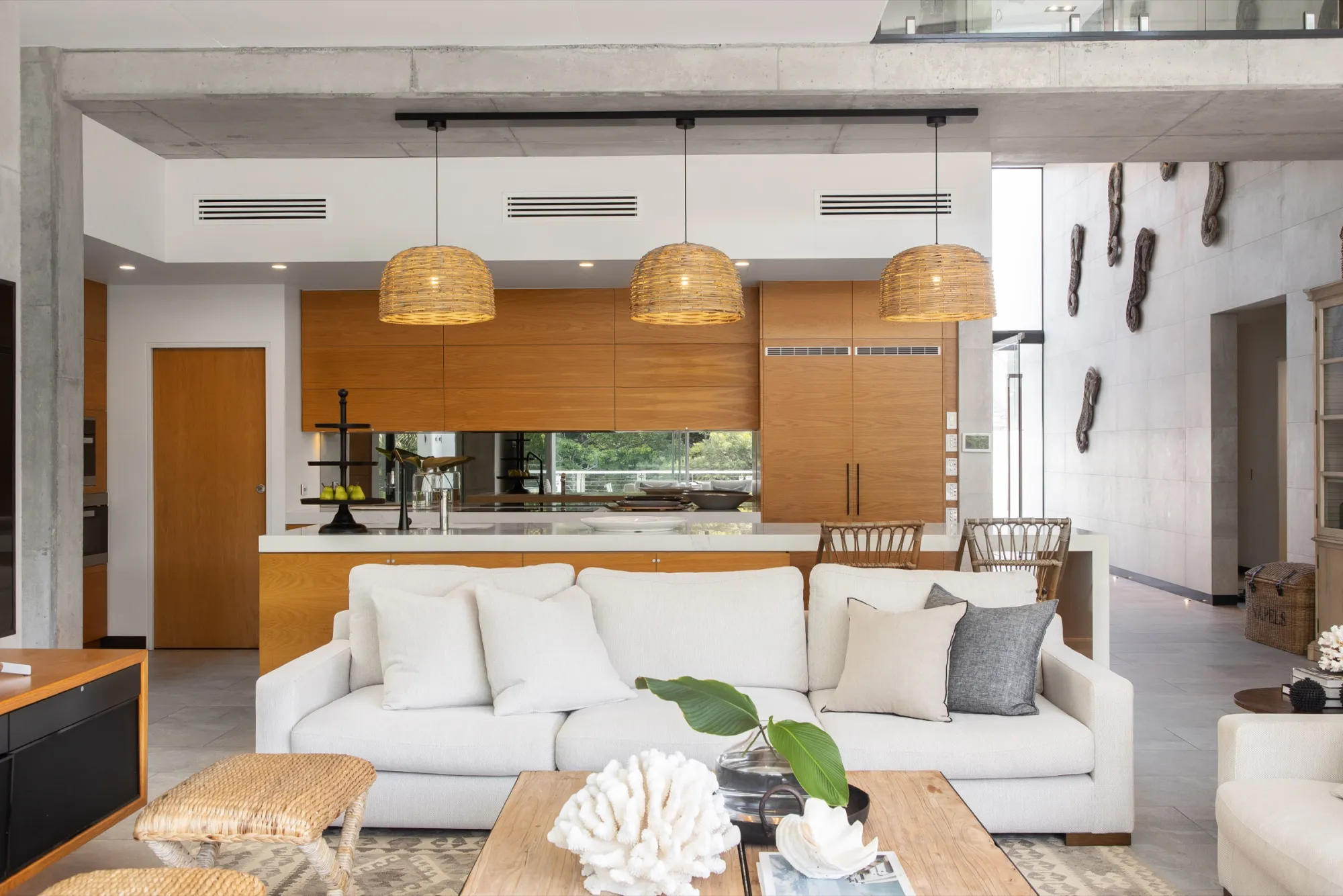 Marble kitchen and culinary workspace at 33 Witta Circle